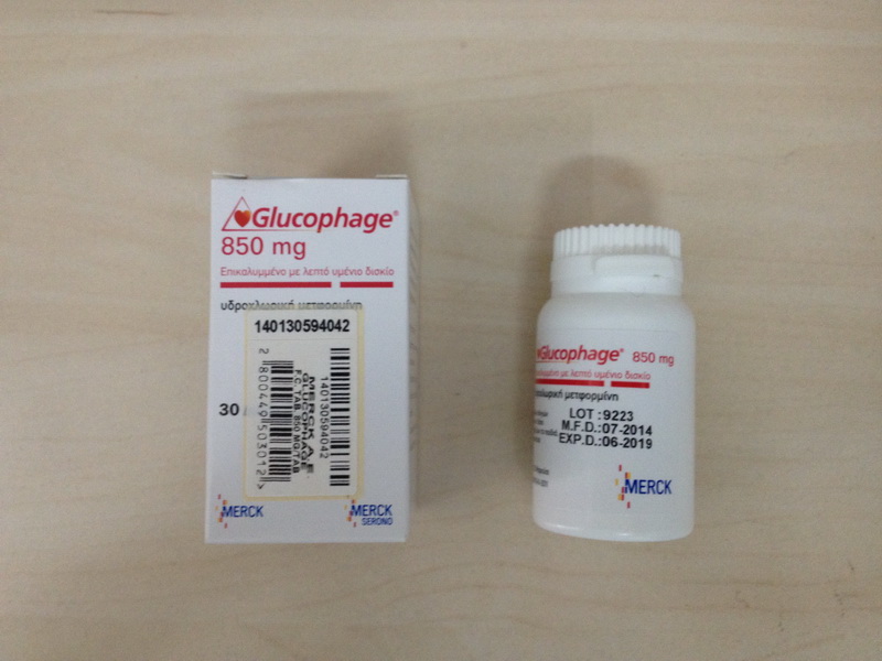 (insuline) GLUCOPHAGE 850mg merck